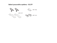 SC - Balení posuvného systému 100 LEGGERA art.0117P