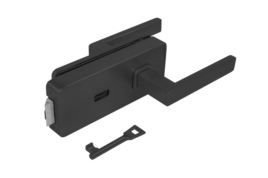 MPK - UNIQUE R8 - ZÁMEK na sklo s klikou QUADRA - BBQ