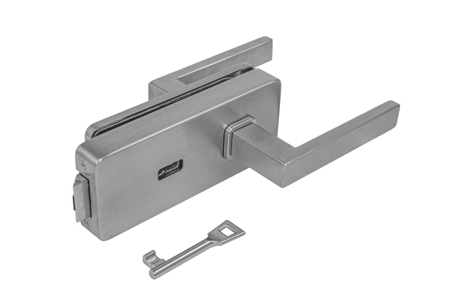 MPK - UNIQUE R8 - ZÁMEK na sklo s klikou QUADRA - BBQ