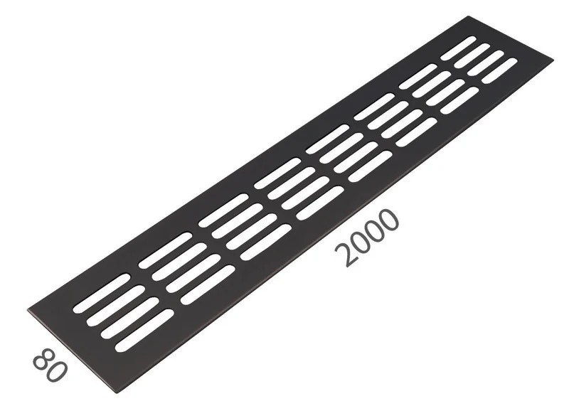 SRL - ALFA větrací mřížka šířka 80 x 2000 mm - 