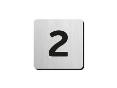 JNF - Domovní číslice "2" IN.34.300 - 75 mm - nalepovací