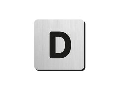 JNF - Piktogram písmeno "D" IN.34.300 - 75 mm - nalepovací