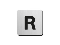 JNF - Piktogram písmeno "R" IN.34.300 - 75 mm - nalepovací