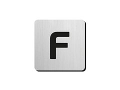 JNF - Piktogram písmeno "F" IN.34.300 - 75 mm - nalepovací