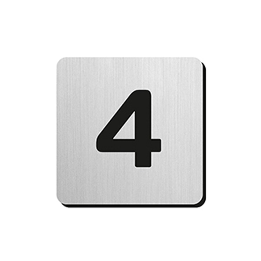 JNF - Domovní číslice "4" IN.34.300 - 75 mm - nalepovací