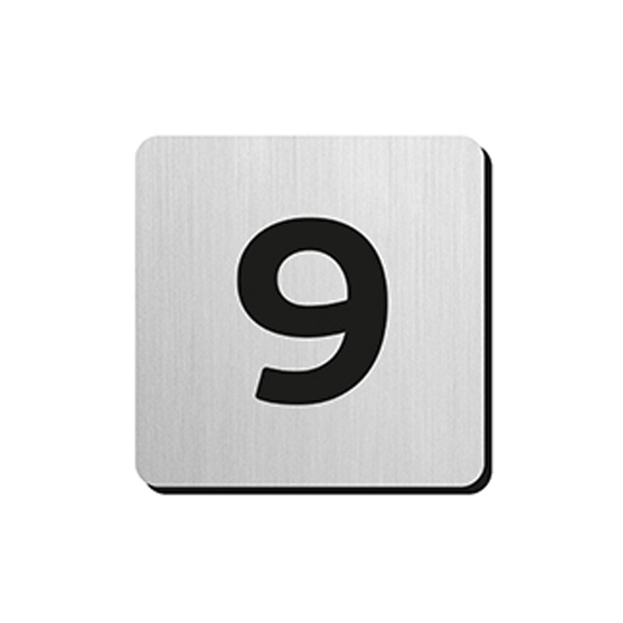 JNF - Domovní číslice "9" IN.34.300 - 75 mm - nalepovací