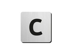 JNF - Piktogram písmeno "C" IN.34.300 - 75 mm - nalepovací