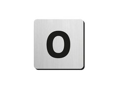 JNF - Piktogram písmeno "O" IN.34.300 - 75 mm - nalepovací