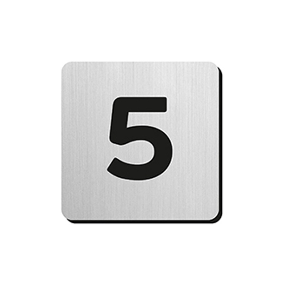 JNF - Domovní číslice "5" IN.34.300 - 75 mm - nalepovací