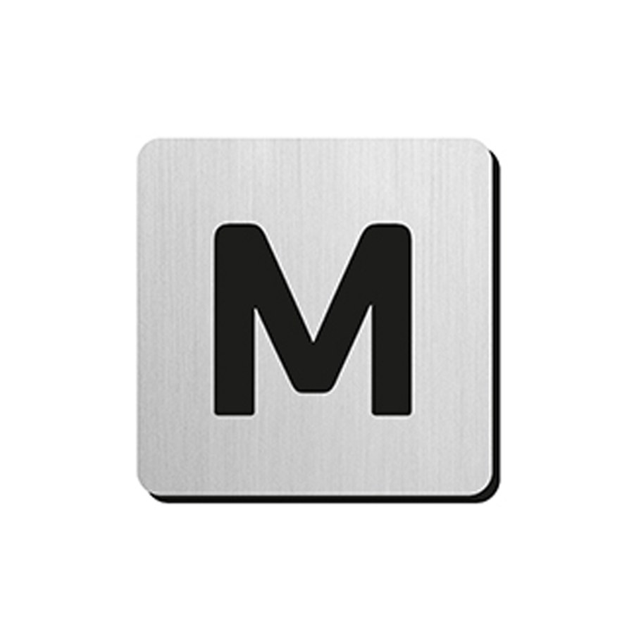 JNF - Piktogram písmeno "M" IN.34.300 - 75 mm - nalepovací