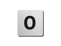 Produkt JNF - Domovní číslice "0" IN.34.300 - 75 mm - nalepovací