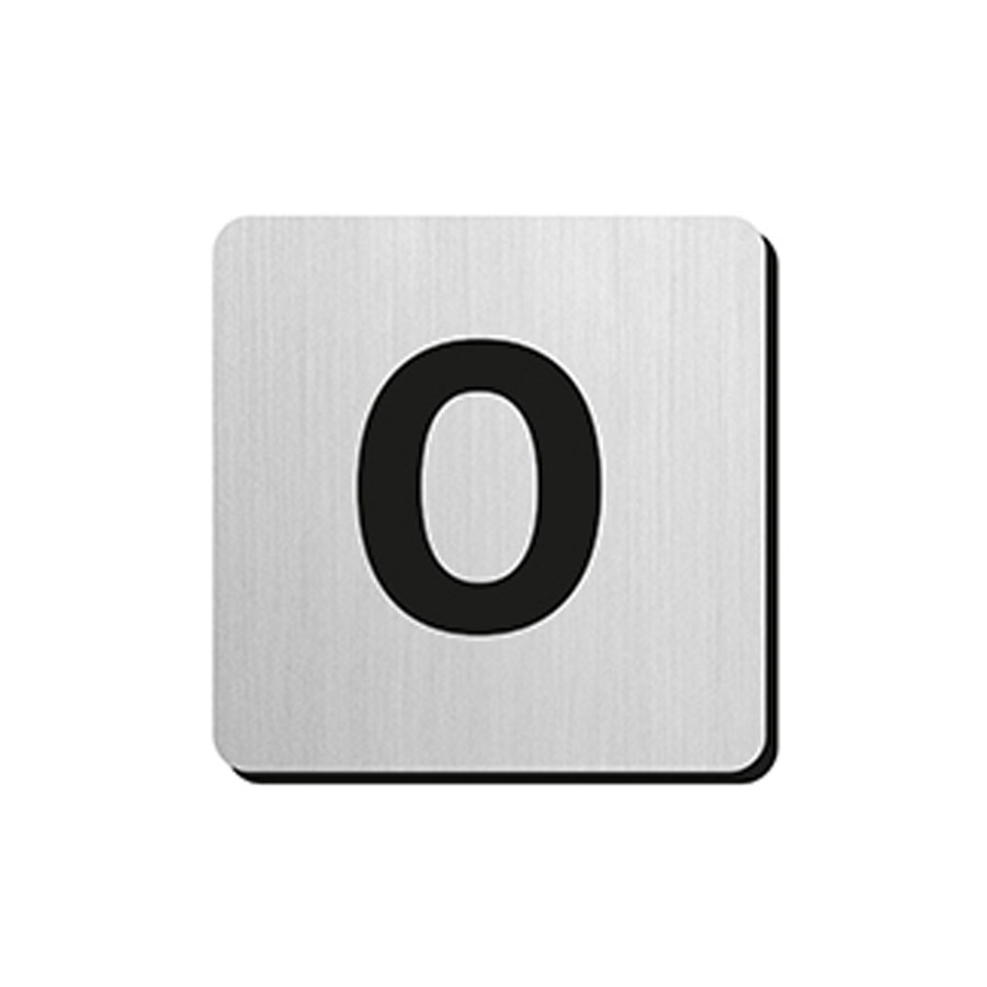JNF - Domovní číslice "0" IN.34.300 - 75 mm - nalepovací