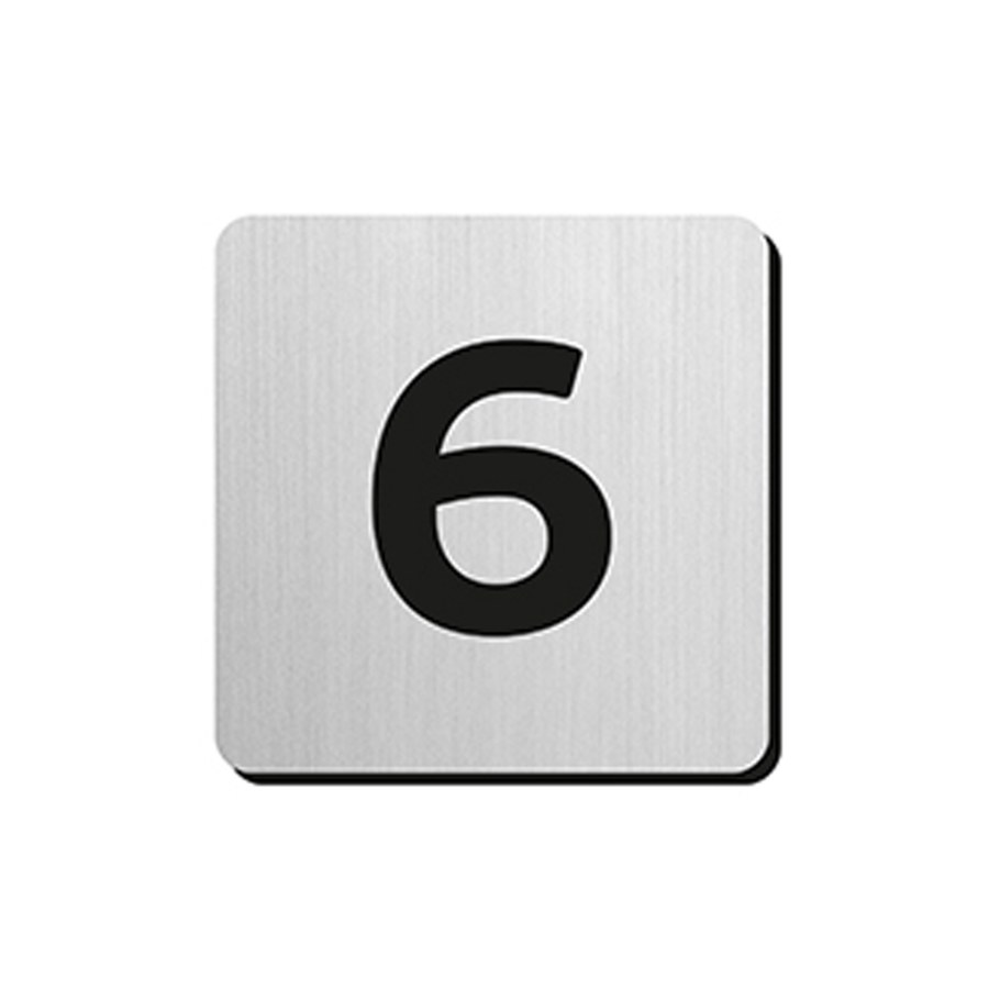 JNF - Domovní číslice "6" IN.34.300 - 75 mm - nalepovací