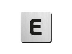 JNF - Piktogram písmeno "E" IN.34.300 - 75 mm - nalepovací