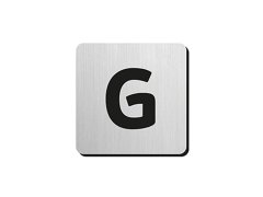 JNF - Piktogram písmeno "G" IN.34.300 - 75 mm - nalepovací