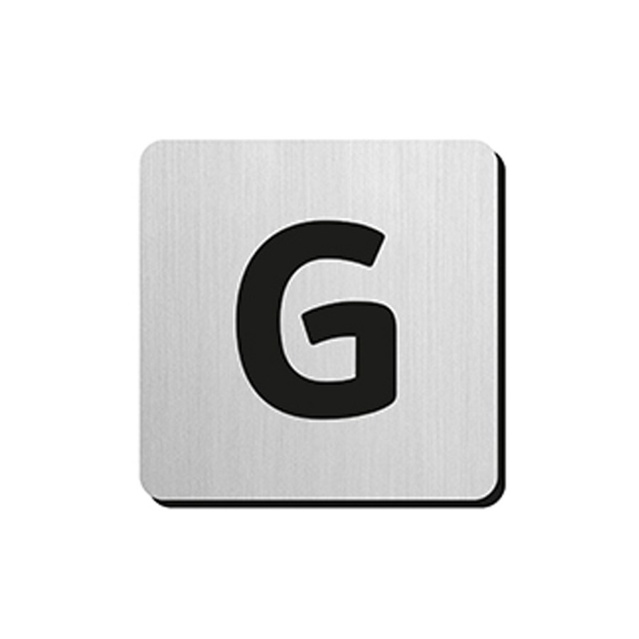 JNF - Piktogram písmeno "G" IN.34.300 - 75 mm - nalepovací