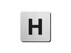 JNF - Piktogram písmeno "H" IN.34.300 - 75 mm - nalepovací