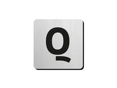 Produkt JNF - Piktogram písmeno "Q" IN.34.300 - 75 mm - nalepovací