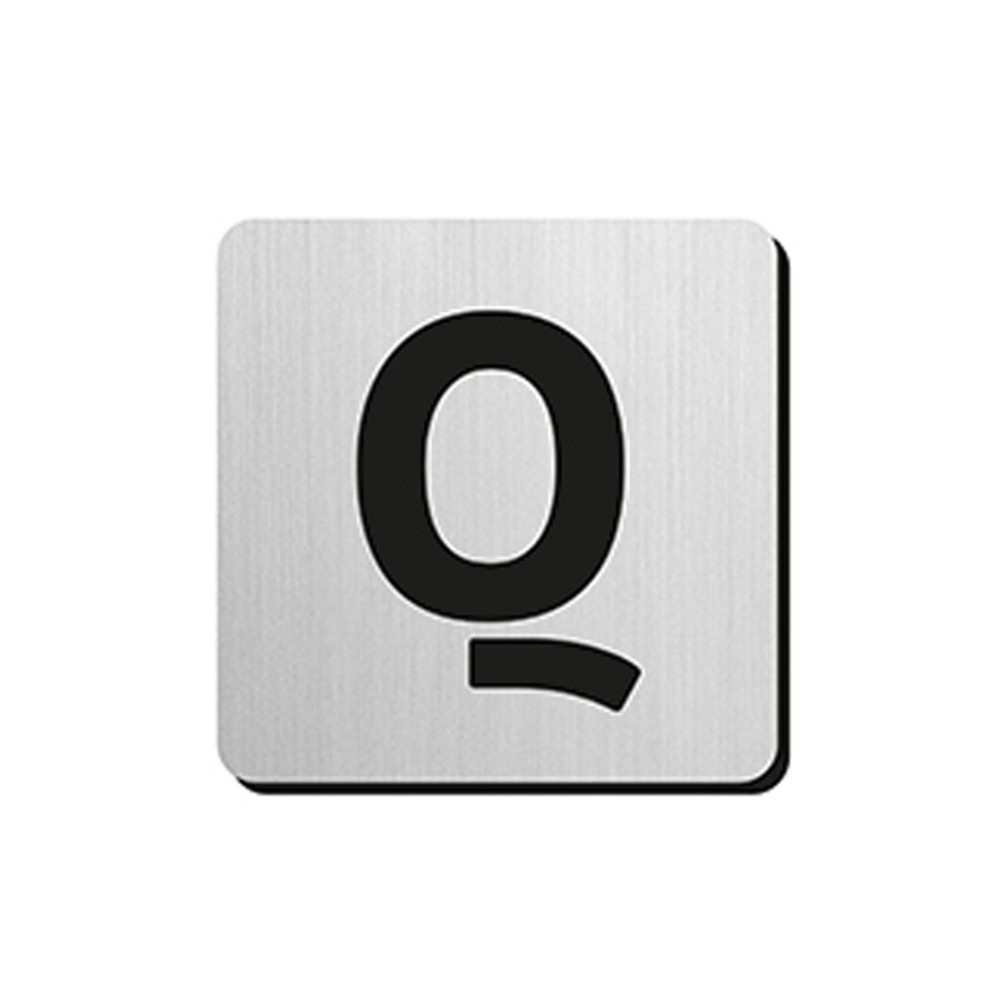 JNF - Piktogram písmeno "Q" IN.34.300 - 75 mm - nalepovací