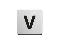 Produkt JNF - Piktogram písmeno "V" IN.34.300 - 75 mm - nalepovací