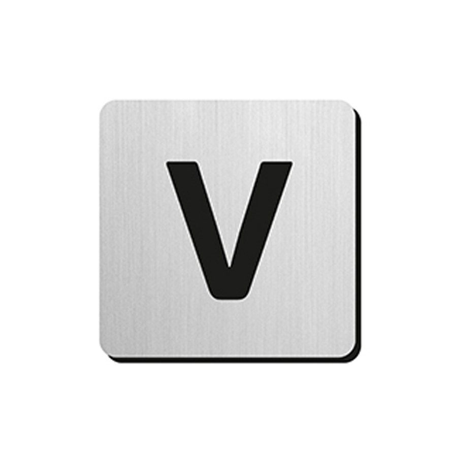 JNF - Piktogram písmeno "V" IN.34.300 - 75 mm - nalepovací