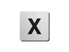 Produkt JNF - Piktogram písmeno "X" IN.34.300 - 75 mm - nalepovací