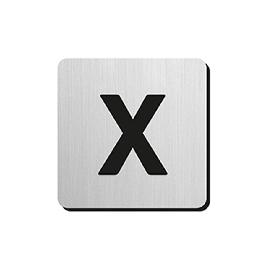 JNF - Piktogram písmeno "X" IN.34.300 - 75 mm - nalepovací