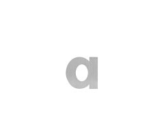 Produkt LR - Domovní písmeno "a" - 60 mm