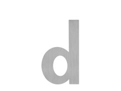 Produkt LR - Domovní písmeno "d" - 100 mm - nalepovací