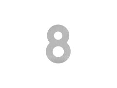 Produkt LR - Domovní číslice "8" - 60 mm - nalepovací