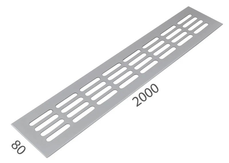SRL - ALFA větrací mřížka šířka 80 x 2000 mm