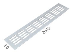 Produkt SRL - ALFA větrací mřížka šířka 80 x 2000 mm 68930