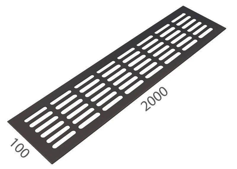 SRL - ALFA větrací mřížka šířka 100 x 2000 mm