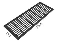 SRL - ALFA větrací mřížka šířka 150 x 2000 mm 69044