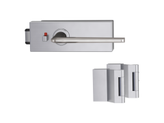 GK - PURISTO S - ZÁMEK na sklo s&nbsp;klikou REMOTE - WC S2L (vč. závěsů)