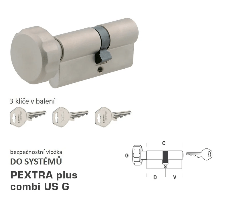 DK - PEXTRA plus combi US G - s knoflíkem