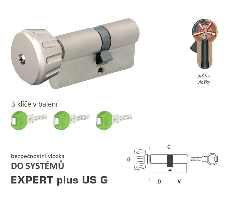DK - EXPERT plus US G - s knoflíkem