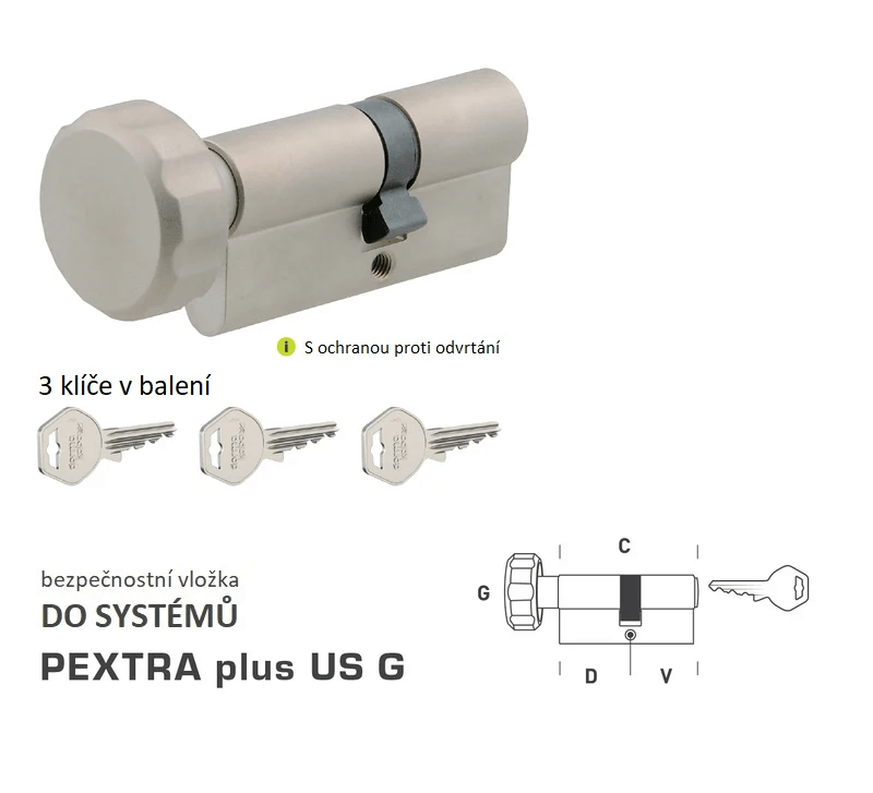 DK - PEXTRA plus US G - s knoflíkem