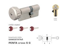 DK - PENTA cross S G - s knoflíkem