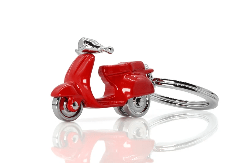 MTM - KLÍČENKA - Moped červený