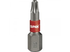 SPAX Bit T-Star 1/4" šestihran T15/25 mm s čepem, obsah 5 ks