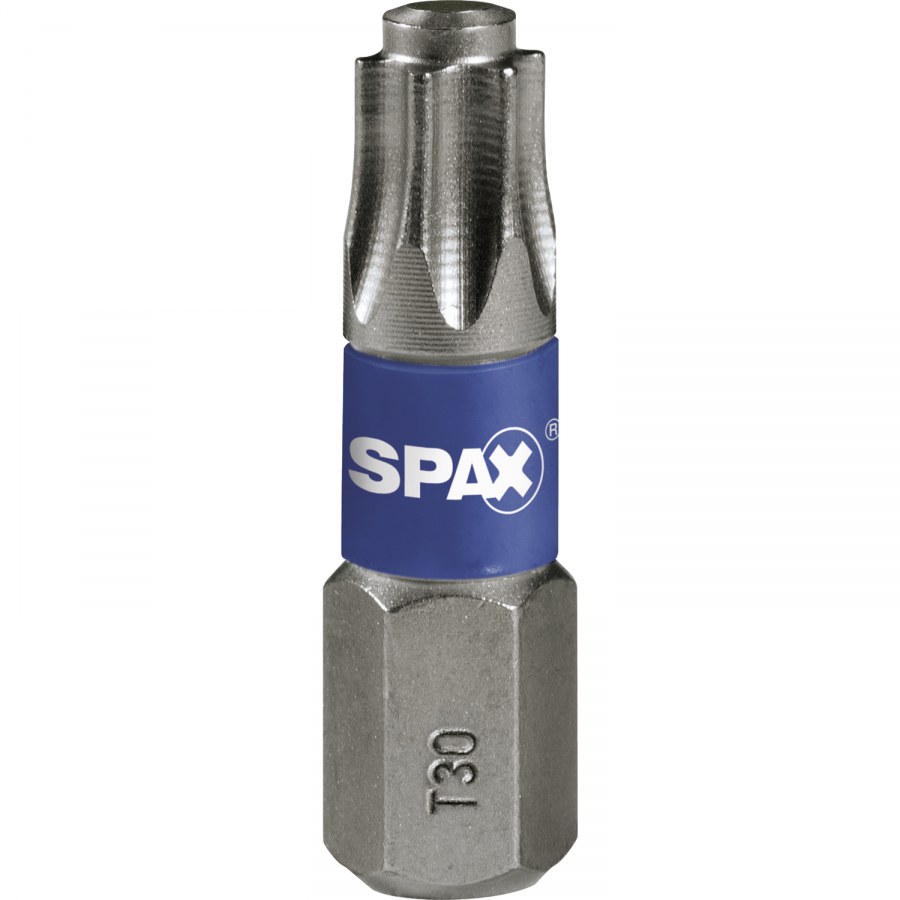 SPAX Bit T-Star 1/4" šestihran T30/25 mm s čepem, obsah 5 ks