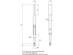Produkt BMH rozvorová tyč 1104, 1414 mm, pro těsnění dveří Planet, spodní, ocel pozink