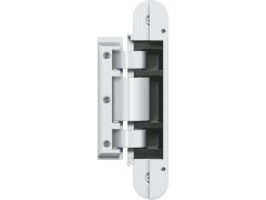 Skrytý závěs pro celoskleněné dveře TECTUS TEG 310 2D, 80 kg, bílá mat RAL 9016
