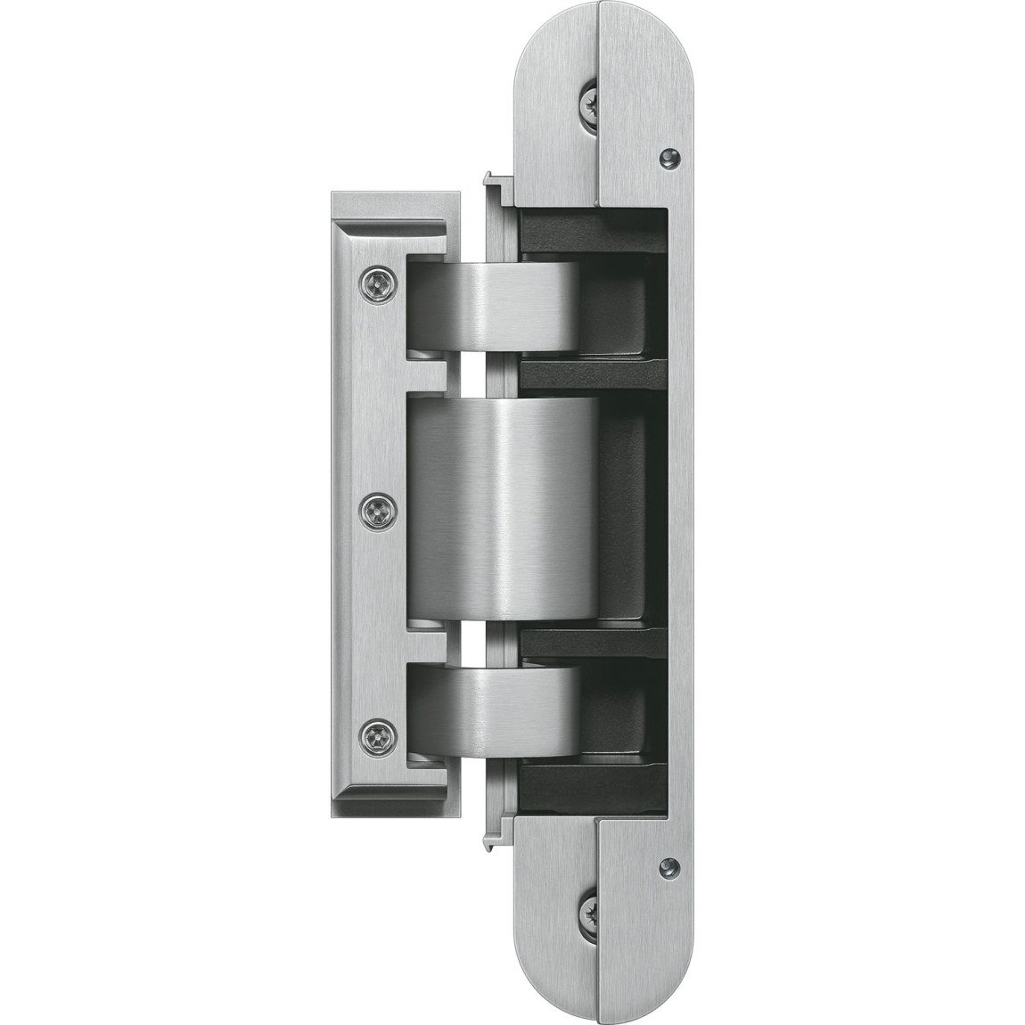Skrytý závěs pro celoskleněné dveře TECTUS TEG 310 2D, 60 kg, nerez mat - 