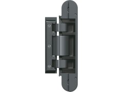 Skrytý závěs pro celoskleněné dveře TECTUS TEG 310 2D, 80kg, ocel šedá mat