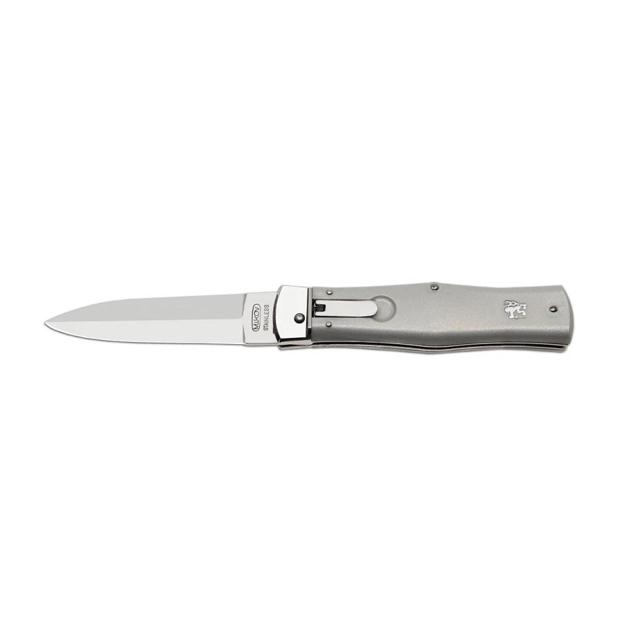 Vyhazovací zavírací nůž PREDATOR s&nbsp;klipem 241-NH-1/KLIP barevné provedení šedá 