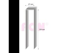 Spony pro izolace Narex S29/120 - 27 x 120 mm - 1 100 ks