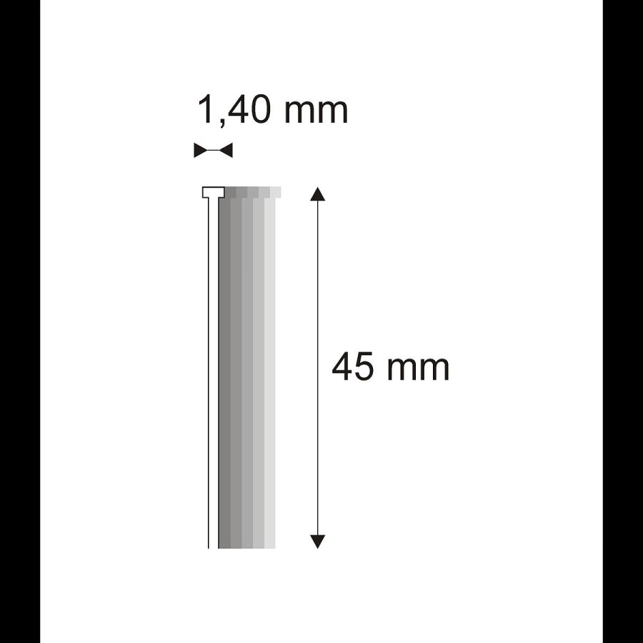 Truhlářské Brady Narex 16/45 - 1,40 x 45 mm - 4.000 ks 