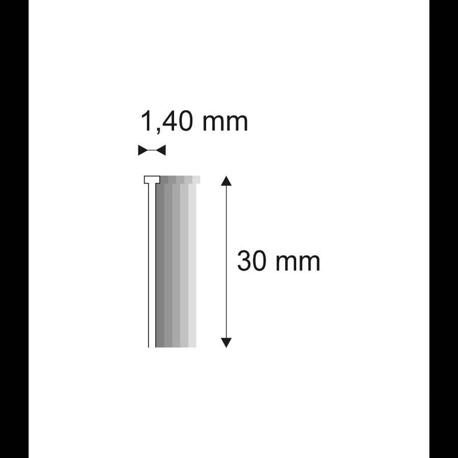Truhlářské Brady Narex 16/30 - 1,40 x 30 mm - 2.500 ks 